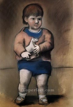 El niño con el caballo de juguete Paulo 1923 Pablo Picasso Pinturas al óleo